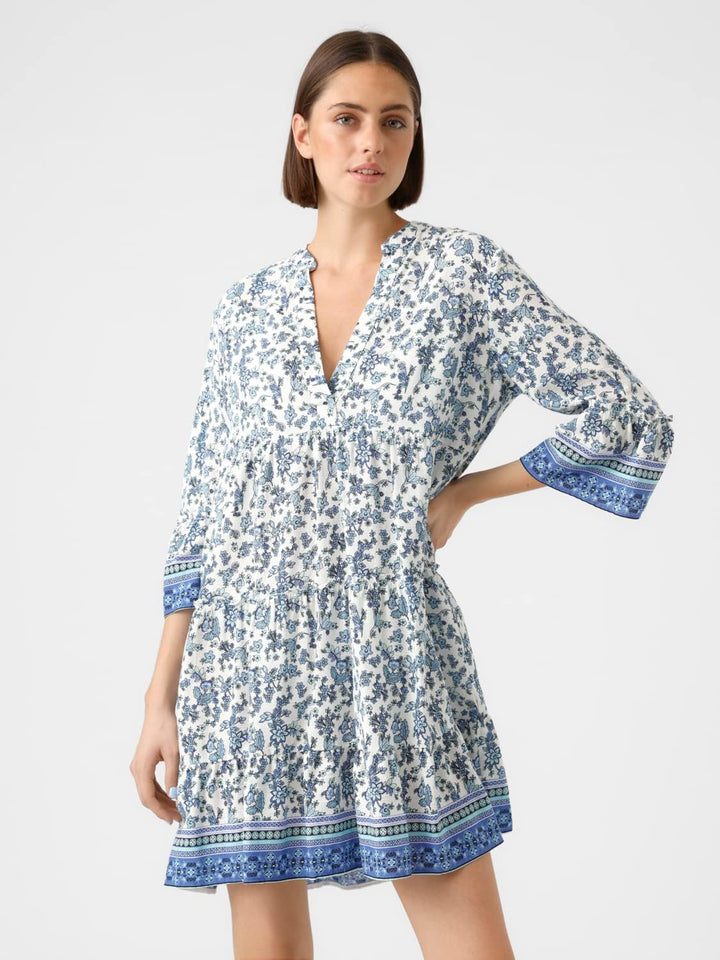 VERO MODA Damen Kleid XS Dazzling Blue/Aop:mira, XS Dazzling Blue/Aop:mira