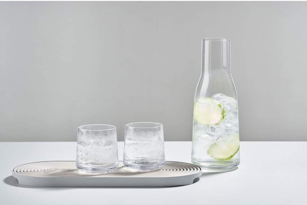 Zone Denmark Rocks Barmatte, rutschfeste Matte für Cocktails, Durchm. 15,5 cm, Warmes Grau