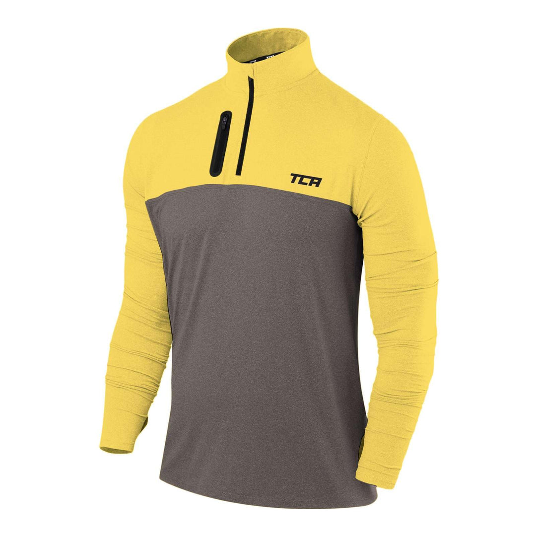 TCA Funktionsshirt Herren Langarm - Fusion Pro Quickdry Langarmshirt atmungsaktiv - Wandershirt Lauf
