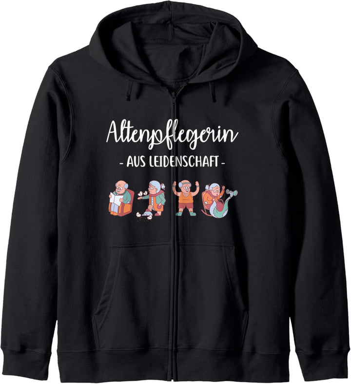 Altenpflegerin aus Leidenschaft Geschenk Krankenschwester Kapuzenjacke