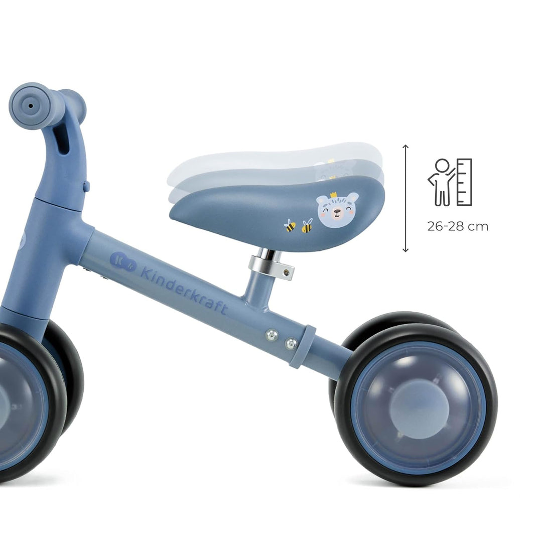 Kinderkraft Cutie Flash Laufrad, Lernlaufrad, Kinderlaufrad, Lauflernrad ohne Pedale, Räder mit LED-