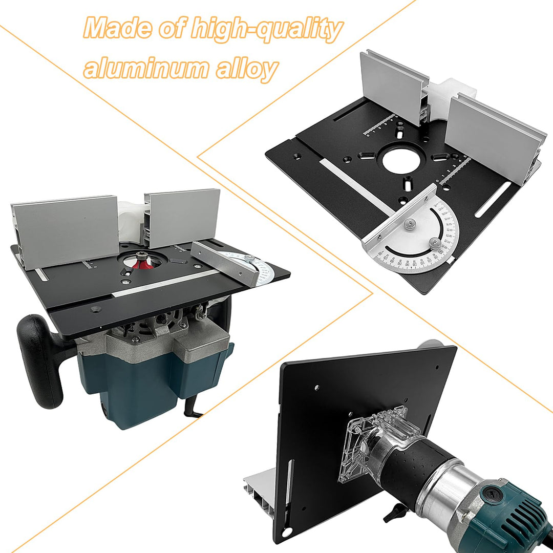 Frästisch für Oberfräse Einlegeplatte Set, OberfräSentisch und Tischfräsmaschine, Router Table, Plan