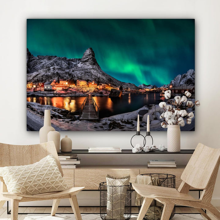 MuchoWow© Bild auf Leinwand Gross 120x80 cm XXL Schlafzimmer Bilder Wand Deko Wohnzimmer Modern Wand