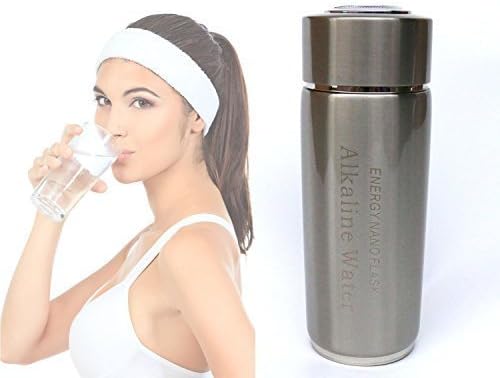 Portable Alkaline Water Twin Filter Nano Energy Ionizer Flask Health Cup, Bottle, Silver