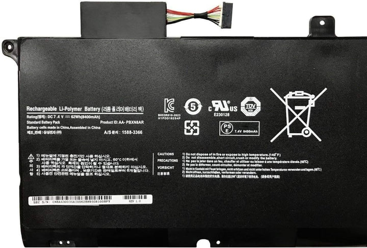 AA-PBXN8AR Laptop Batterie Ersatz für Samsung Series 9 900X 900X46 NP900X NP900X4C NP900X4 NP900X4B