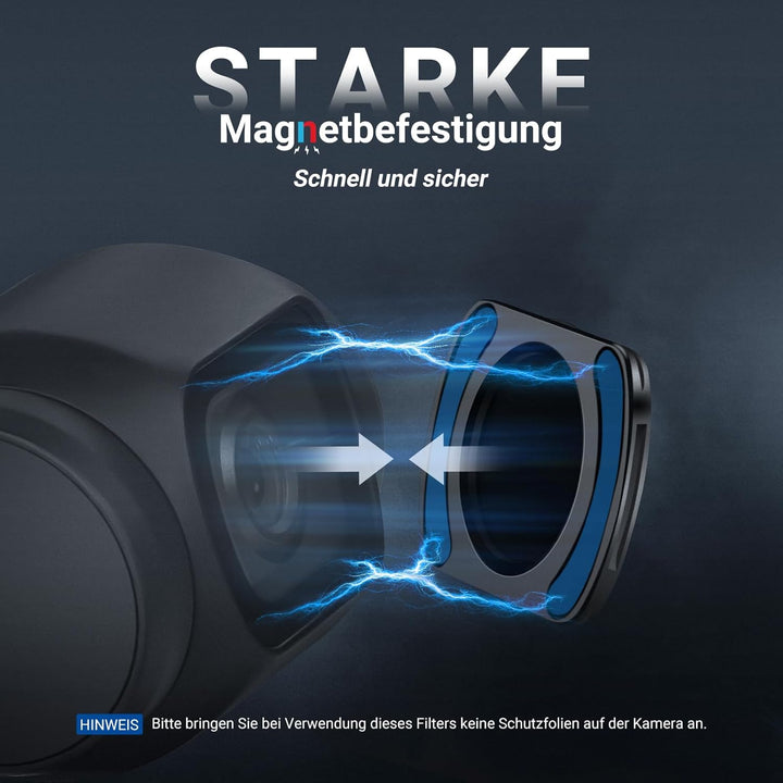 NEEWER Variabler ND Filter Kompatibel mit DJI Osmo Pocket 3 und Creator Combo Zubehör, magnetischer