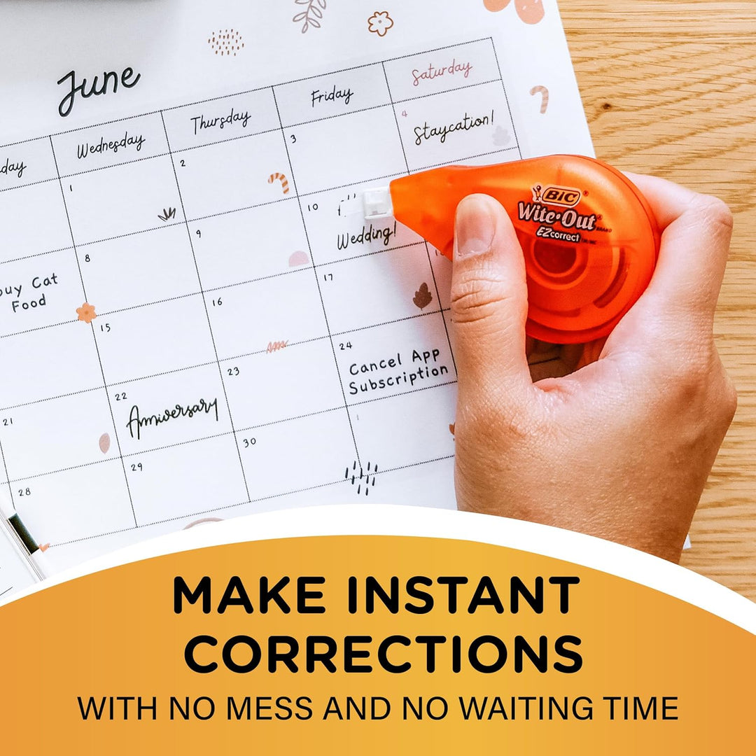 BIC Korrekturroller zum Weissen 10 Count weiss 10 stück (1er Pack), 10 stück (1er Pack)