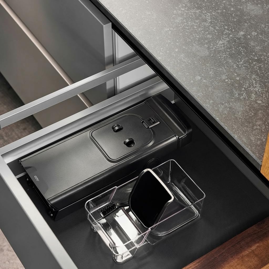 GEFU All-in-One Gemüsehobel | Für Süsskartoffeln, Gemüse & Obst bis Ø 8 cm | Mit Auffangbehälter, ve