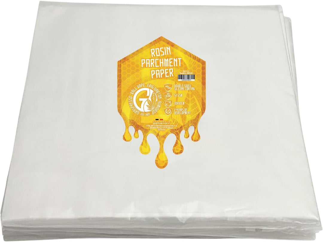 100x Graveda Pergamentpapier 30x30cm Doppelseitig mit Silikon beschichtetes parchment paper - Antifh