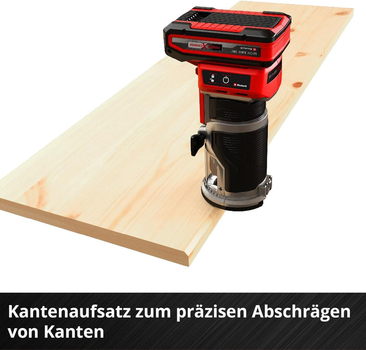Einhell Professional Akku-Kantenfräse TP-ET 18 Li BL-Solo Power X-Change (18V, Li-Ion, 40 mm Hubhöhe