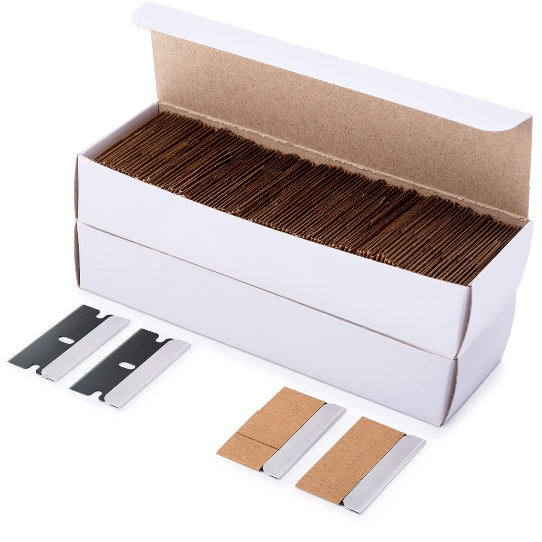 FOSHIO 200pcs Schaber ErsatzKlinge Kohlenstoffstahl Metall Schaber ErsatzKlinge Sicherheit Scraper G
