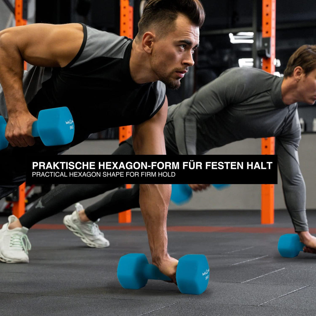 Body &amp; Mind® Hanteln 2er Set Gymnastikhanteln Dumbbells Kurzhanteln; Effektives Krafttraining mit ve