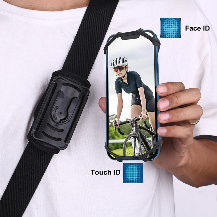 Outdoor Handy-Halter mit abnehmbare Halterung Handytasche Rucksack,Rucksack Handyhalter,Smartphone T