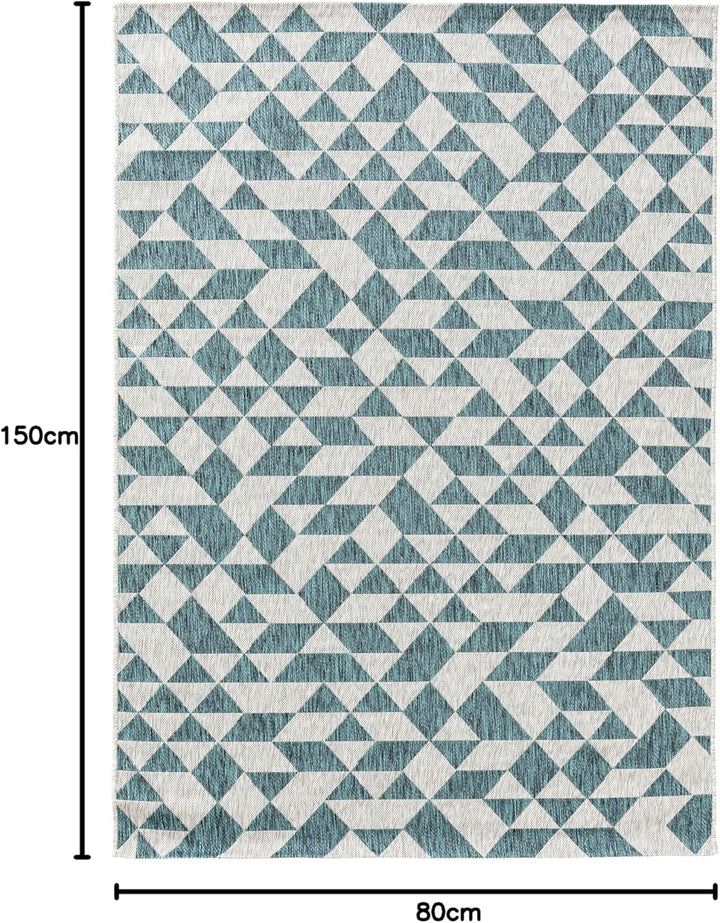 benuta Nest Teppich Cleo - Kunstfaser - Outdoor geeignet - Rechteckig & im Style:  Geometrisch, Retr