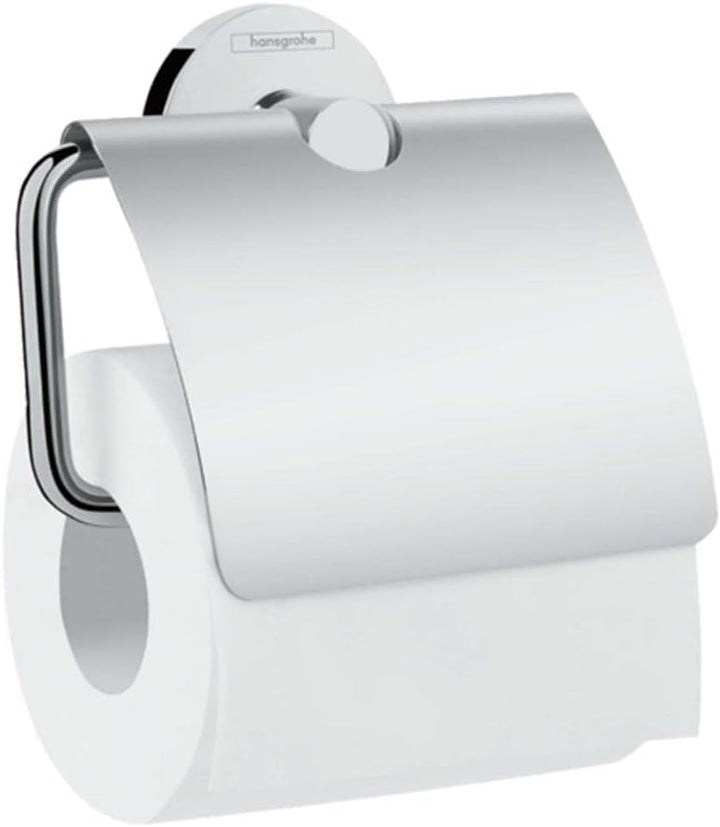 hansgrohe Logis Universal Toilettenpapierhalter (Badzubehör mit Abdeckung) Chrom Papierrollenhalter