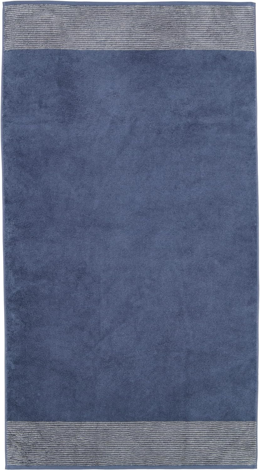 CAWÖ Home Handtücher Luxury Home Two-Tone 590 Nachtblau - 10 Duschtuch 80x150 cm, Duschtuch 80x150 c
