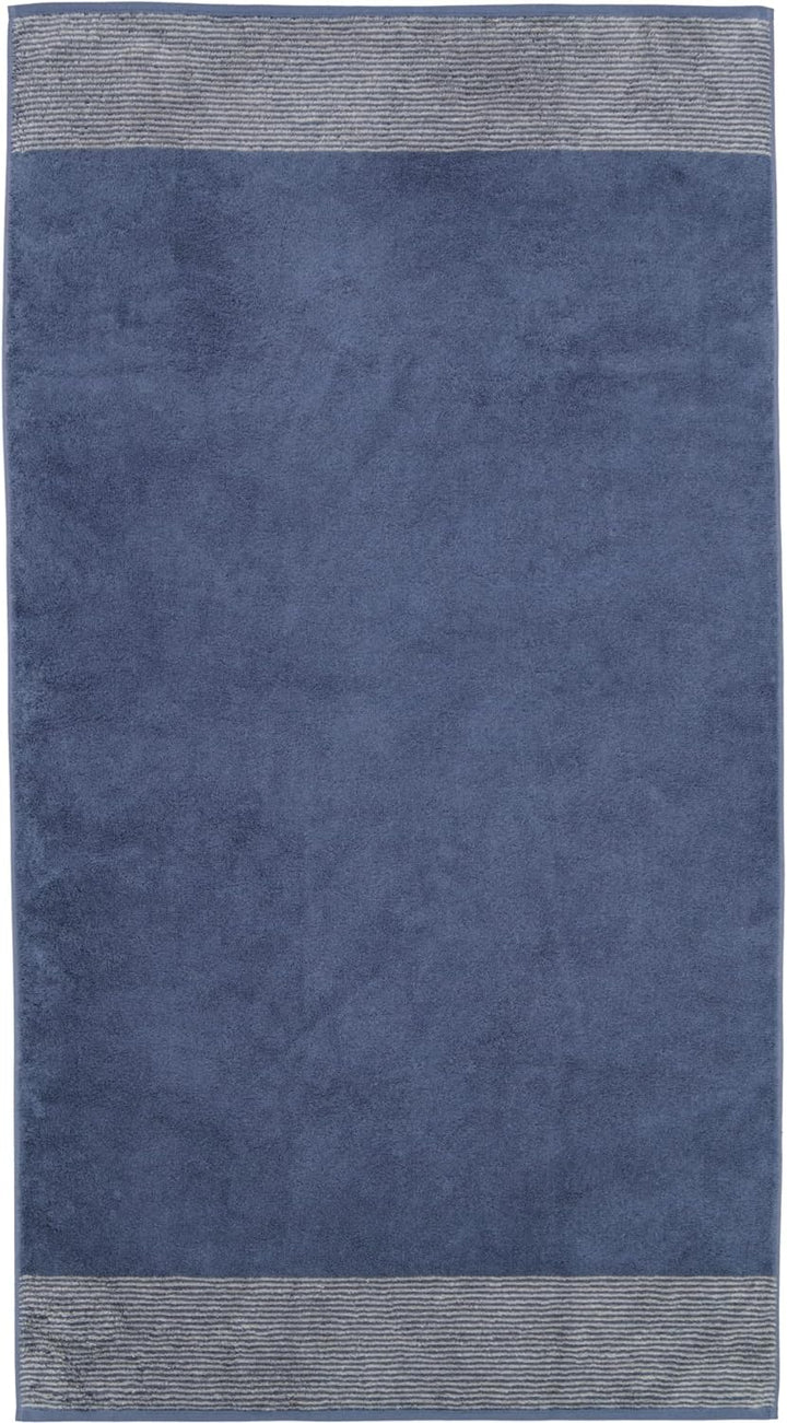 CAWÖ Home Handtücher Luxury Home Two-Tone 590 Nachtblau - 10 Duschtuch 80x150 cm, Duschtuch 80x150 c