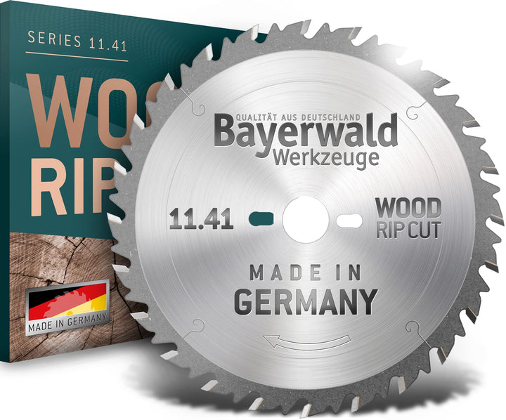 Bayerwald - HM Kreissägeblatt - Ø 200 mm x 2,8 mm x 30 mm | Langschnitt Flachzahn (12 Zähne) | präzi