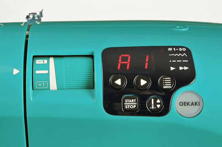 Toyota OEKAKI50Q Quilt Edition CPU Nähmaschine 50 Programmen, grossem Anschiebetisch