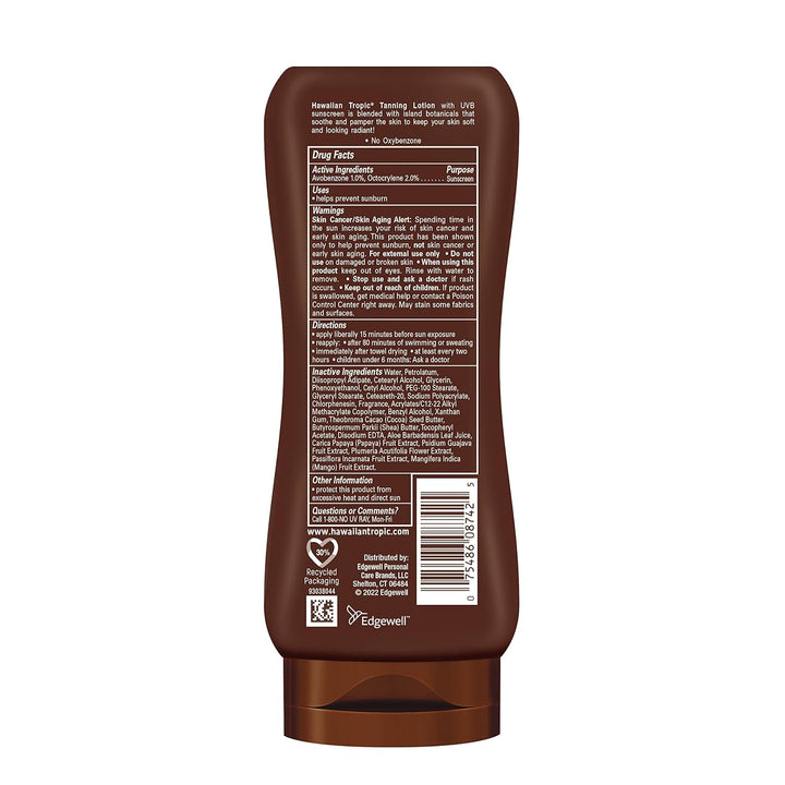 Hawaiian Tropic Tanning Lotion SPF#4 235 ml (Sonnenschutzmittel) LSF 4 236 ml (1er Pack), LSF 4 236