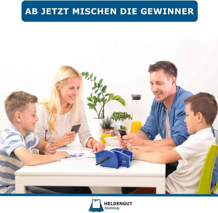 HELDENGUT geliebte Kartenmischmaschine Uno, Poker, Skip Bo & viele weitere Karten - Mischmaschine fü