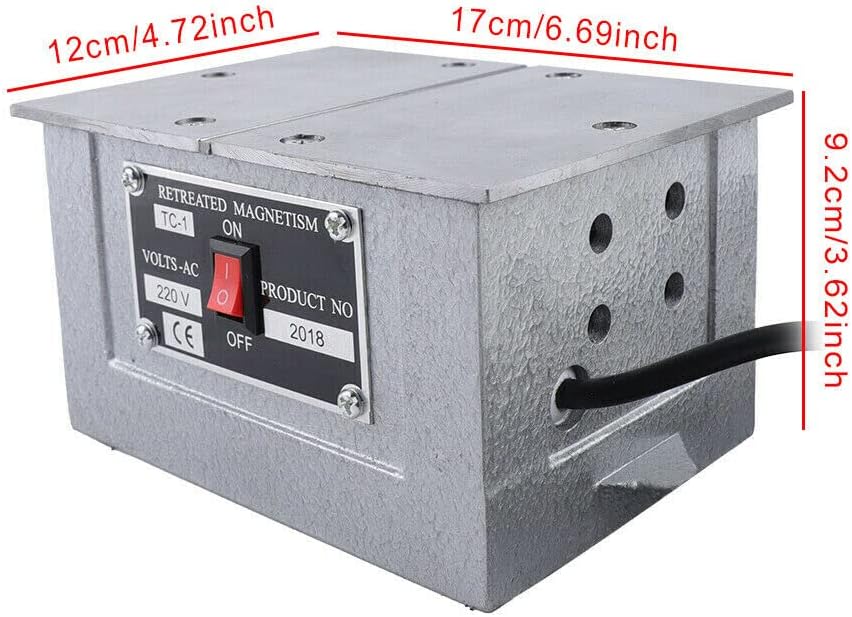 Demagnetiser Entmagnetisierer 150x110MM Entmagnetisierungsgerät AC220V / 50Hz 100W