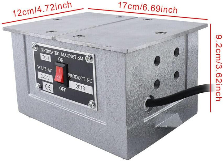 Demagnetiser Entmagnetisierer 150x110MM Entmagnetisierungsgerät AC220V / 50Hz 100W