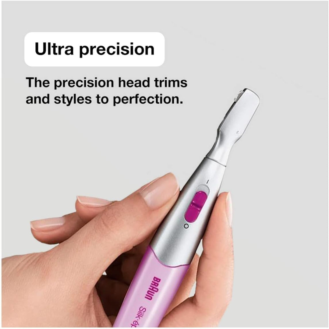 Braun Silk-épil FG1100 Präzisionstrimmer für Bikini- und Augenbrauenbereich, Rosa, Einheitsgrösse