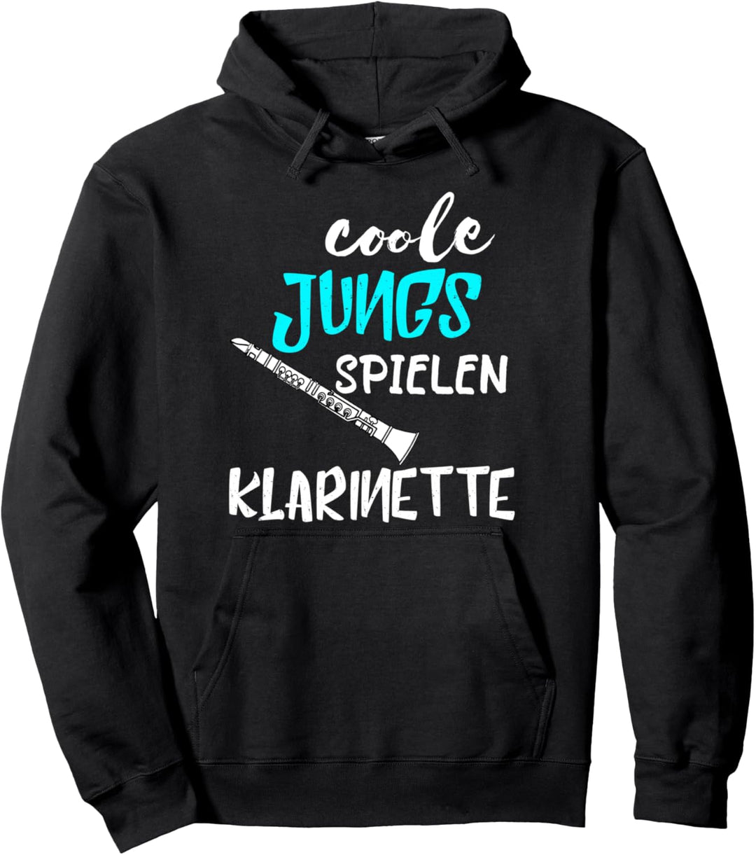 Coole Jungs Spielen Klarinette Spieler Musiker Klarinettist Pullover Hoodie