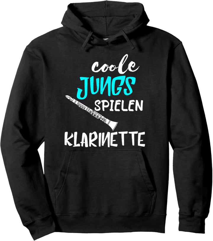 Coole Jungs Spielen Klarinette Spieler Musiker Klarinettist Pullover Hoodie