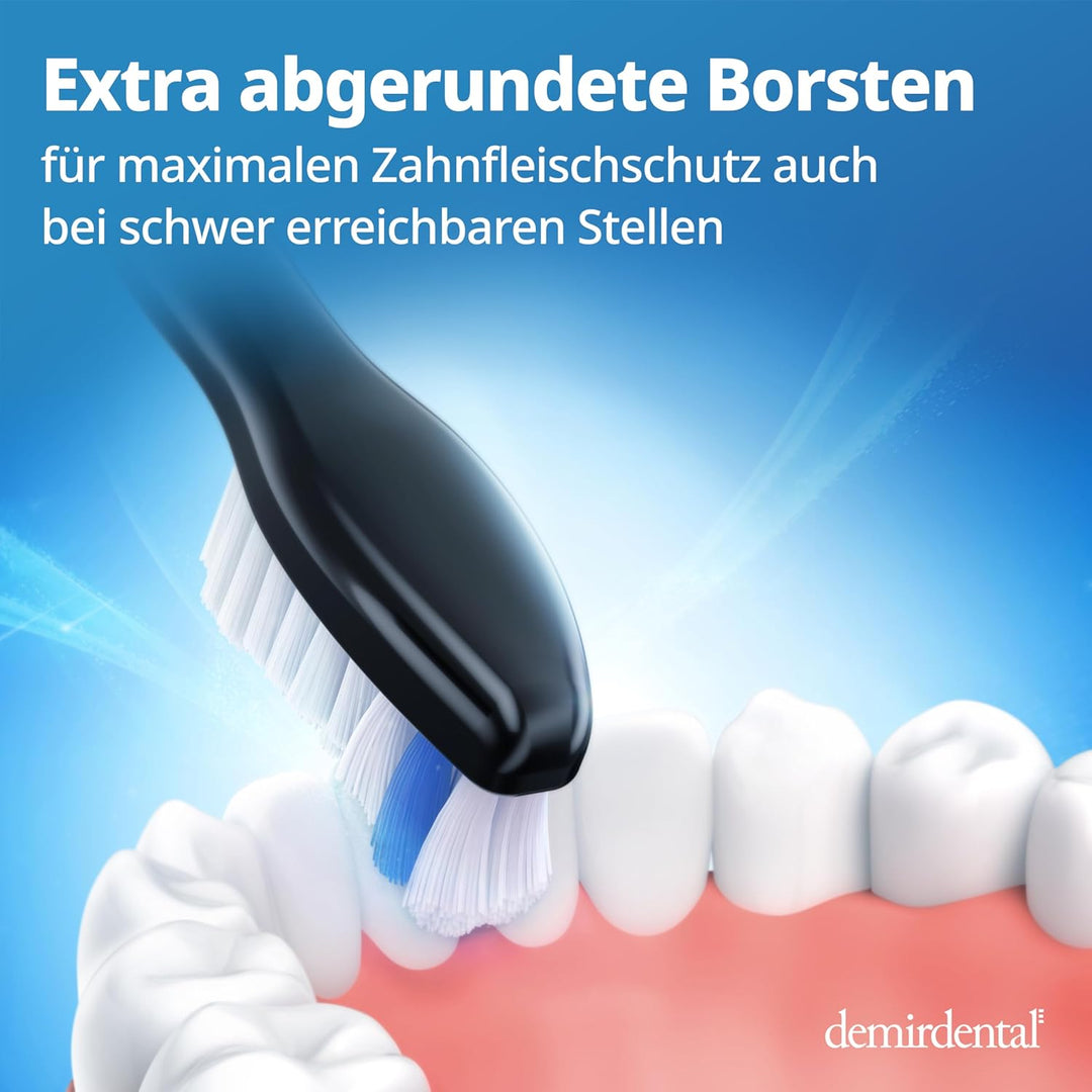 8er demirdental Sensitive Aufsätze passend für Philips Sonicare Ersatzbürsten, Weiche Bürstenköpfe f