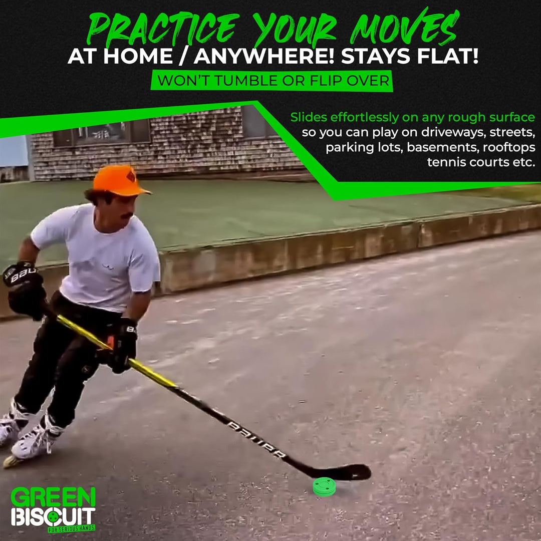Green Biscuit Original Passing/Handling Training Puck Passing Pack of 1, Passing Pack of 1