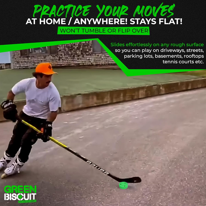 Green Biscuit Original Passing/Handling Training Puck Passing Pack of 1, Passing Pack of 1