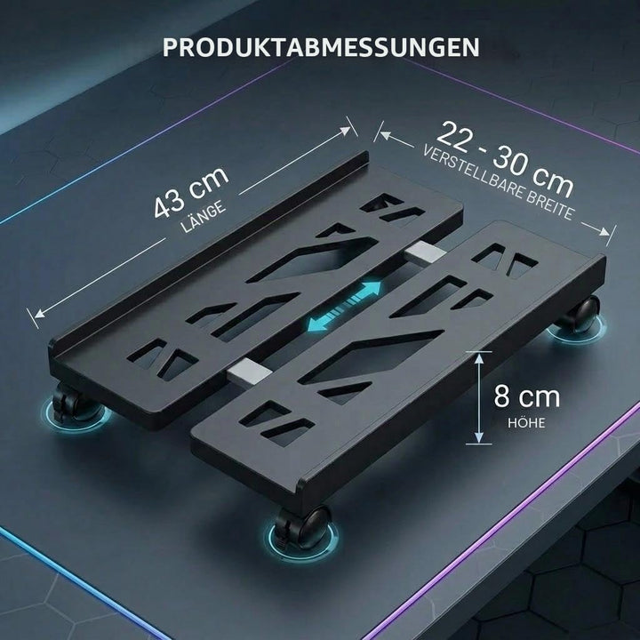 PC-Tower-Computerständer, universellen CPU-Ständer mit Vier Rädern, Computer-Desktop-Ständer, CPU-Wa