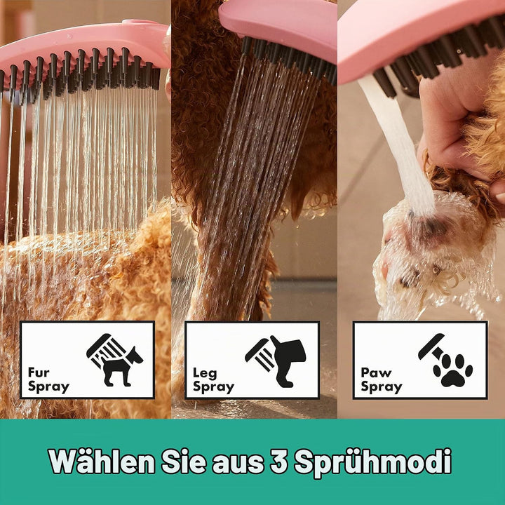 hansgrohe Hundedusche DogShower, Brause wassersparend mit 3 Strahlarten zur Fellpflege von Hunden un