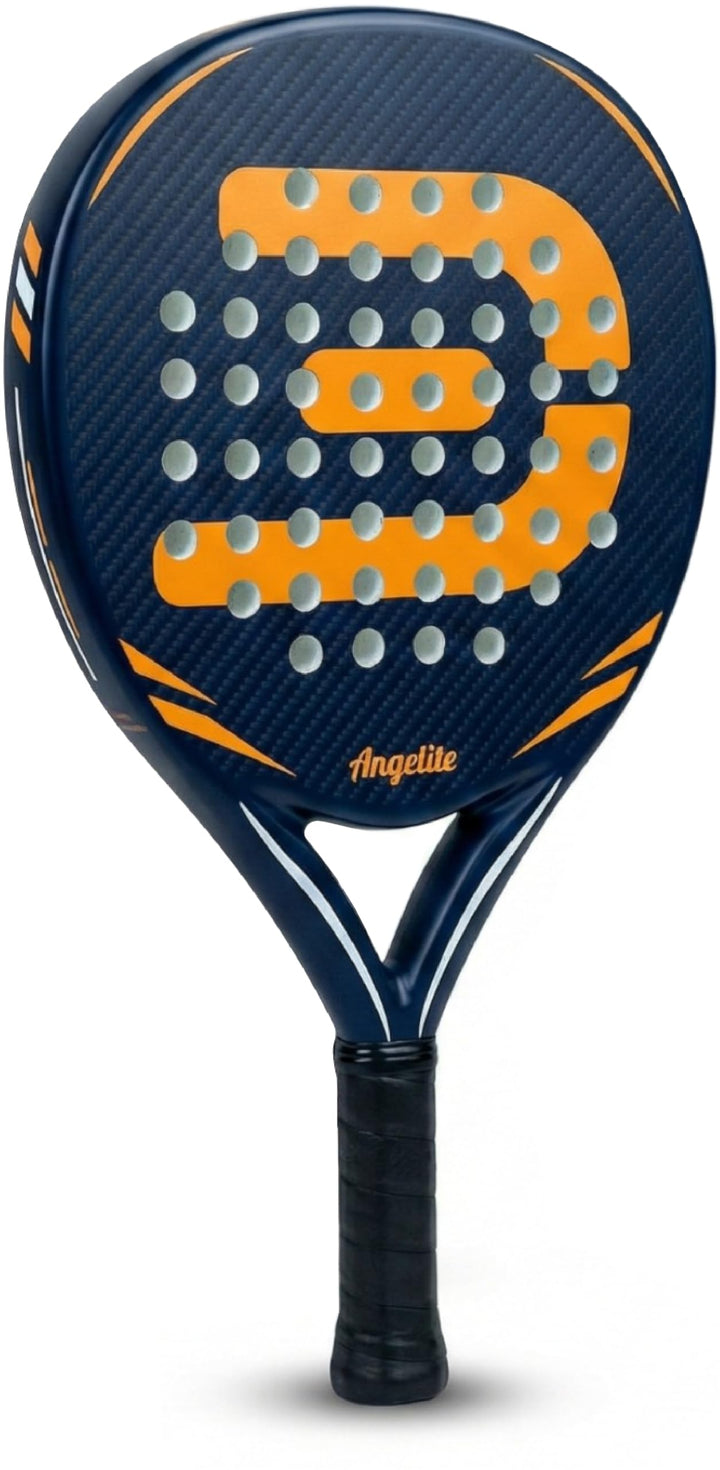 Padel Schläger von Angelite mit 2 Jahren Garantie | 360 g Leichter und robuster Carbonfaser-Rahmen,