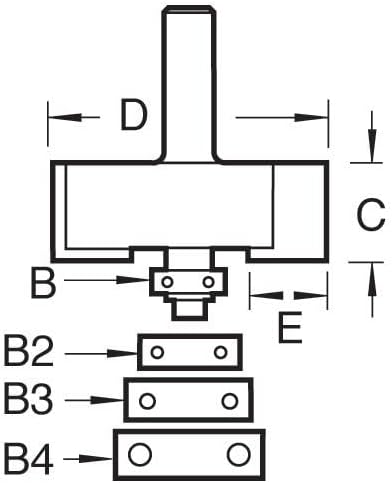 Trend - Bearing Guided 35mm Durchmesser Rebater - 46/39X1/4TC