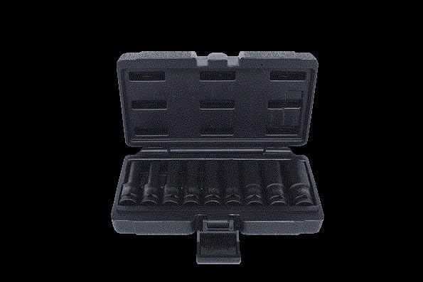 KS Tools 515.1050 1/2" TX-E-Kraft-Stecknuss-Satz, 9-tlg., E10-E24