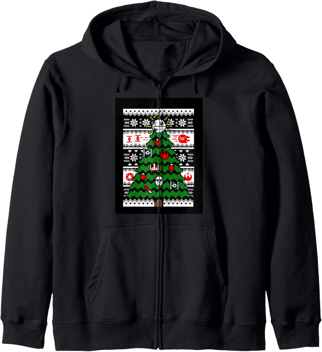 Star Wars Death Star Christmas Tree Ugly Sweater Kapuzenjacke