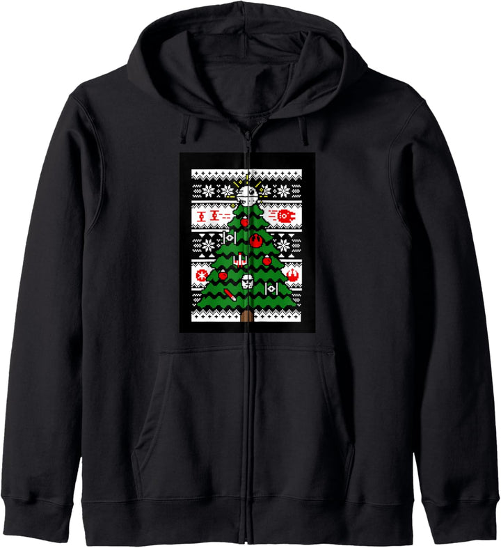 Star Wars Death Star Christmas Tree Ugly Sweater Kapuzenjacke