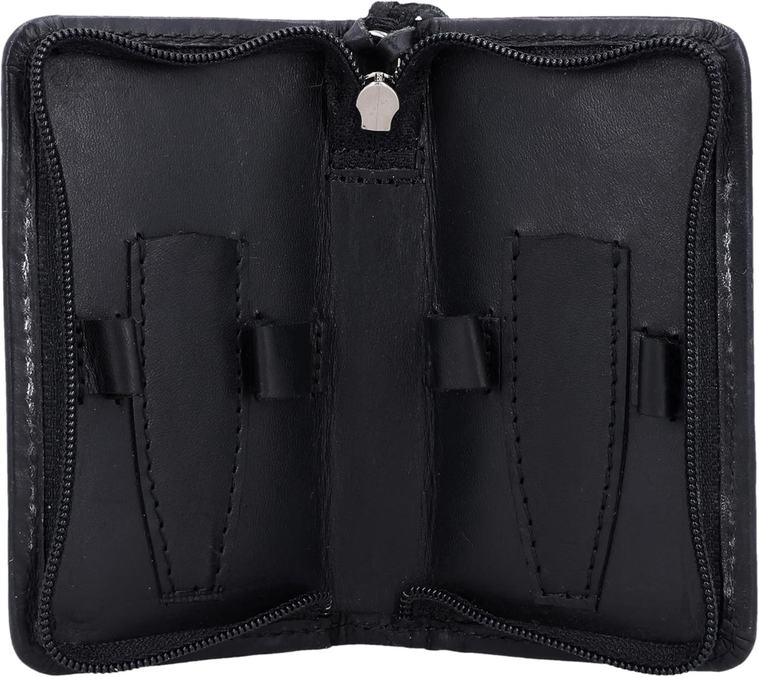 Gusti Leder Maniküre Alizee - Etui Nageletui Nagelpflegeetui Maniküreetui Damen Herren Leder Schwarz