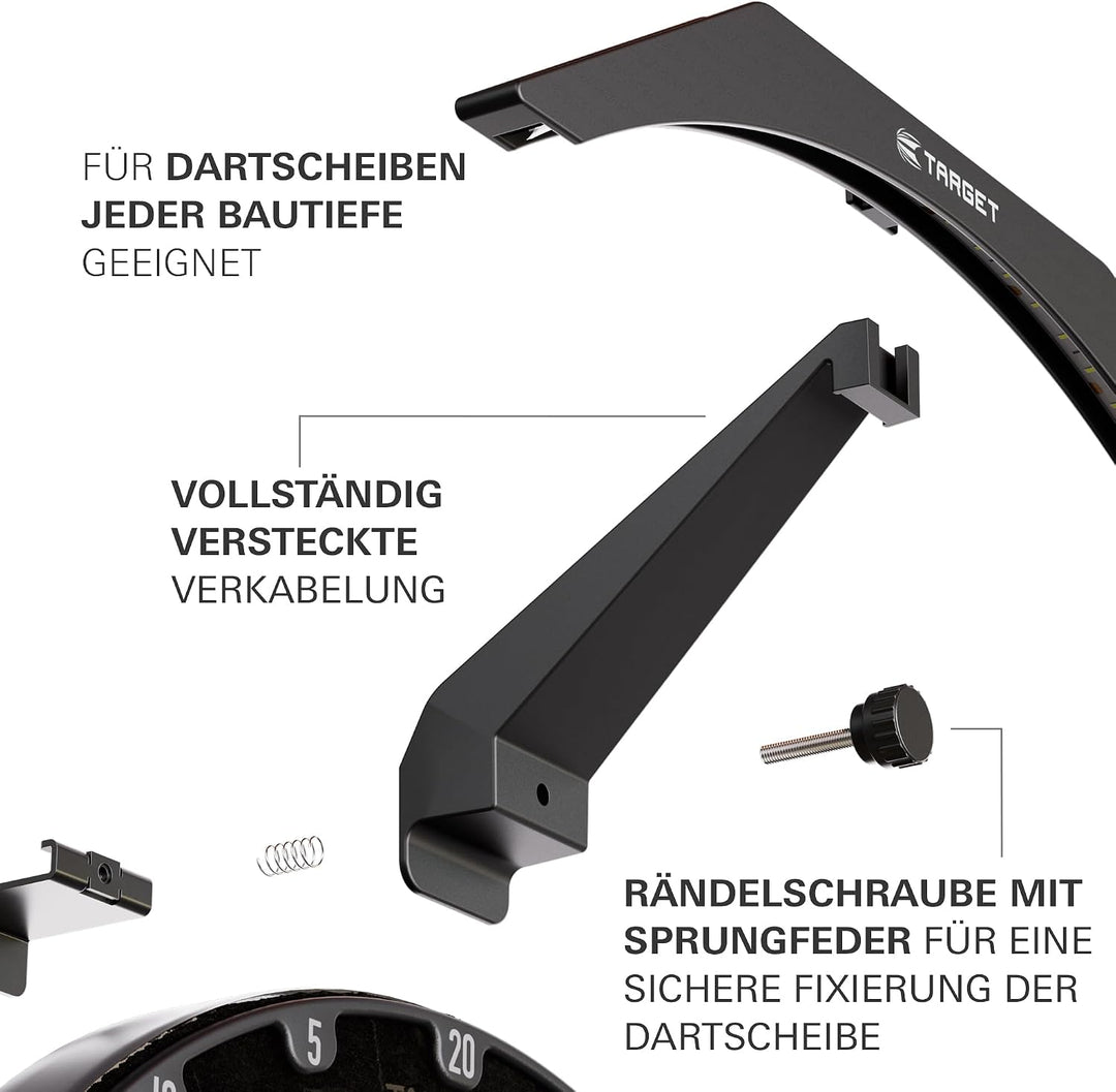 Target Darts Dartboard Beleuchtung LED Licht für Dartscheiben – Helle Beleuchtung für das Gesamte Bo