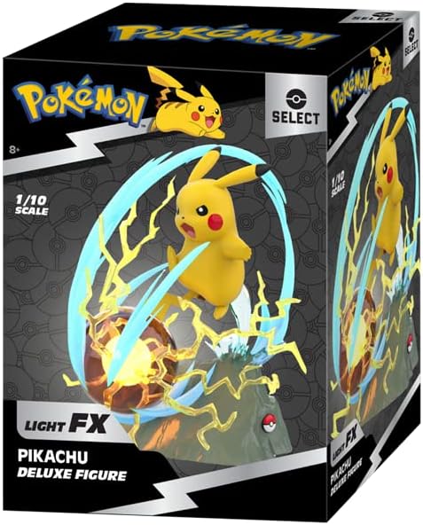 Pokémon PKW2370 - Deluxe Statue - Pikachu, offizielle Pokémon Sammlerstatue, 33cm