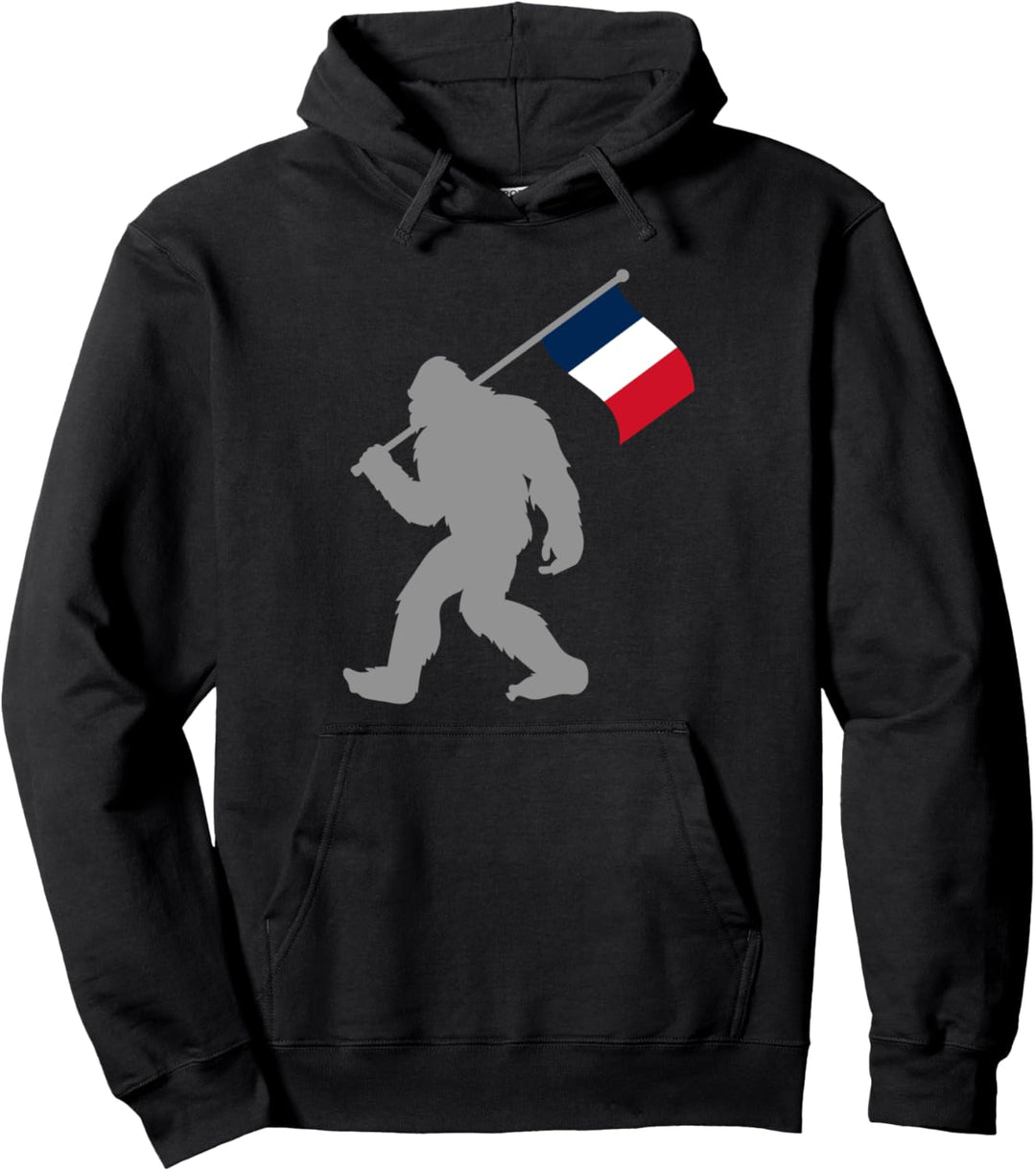 France oder Französische Fahne auf Frankreich Flagge Pullover Hoodie