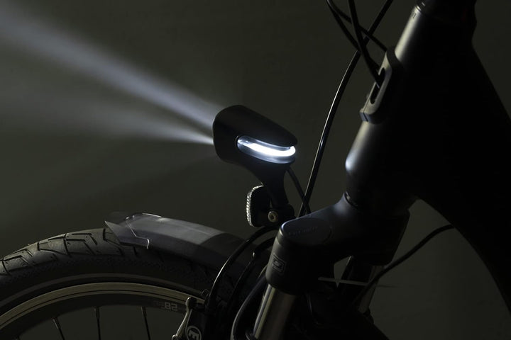 Prophete Fahrradbeleuchtung, E-Bike Scheinwerfer – 80 Lux, 360° Sichtbarkeit, OSRAM LEDs, Wasserdich