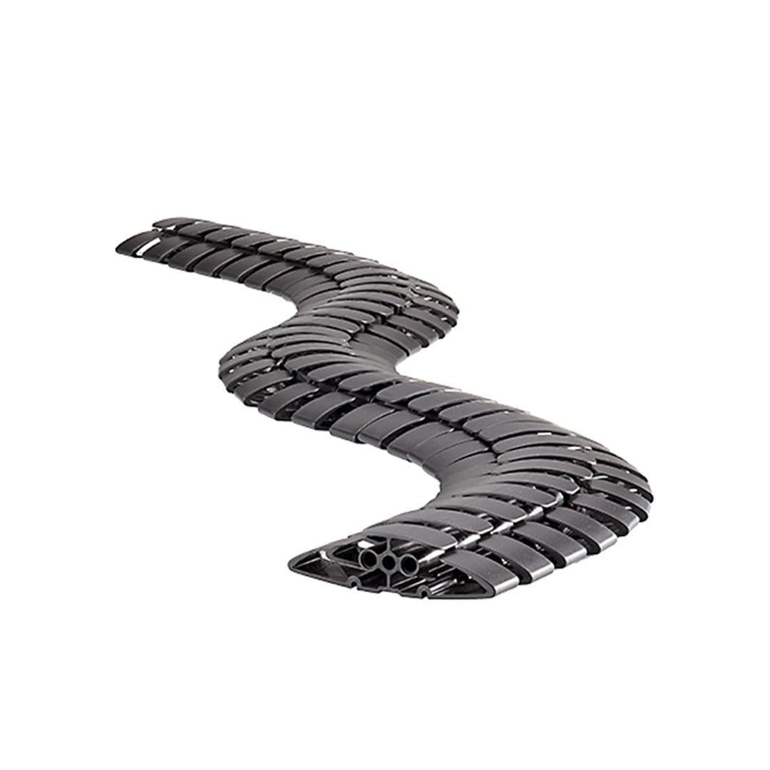 BACHMANN Kabelschlange PRO Kabelführung Schwarz 930.032 (flexibler und robuster Kabelschlauch)