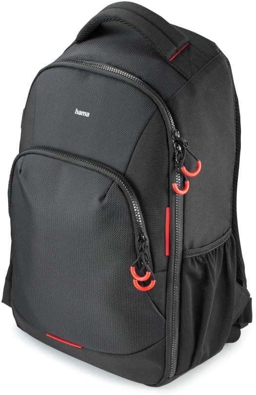 Hama Unisex Ohio Rucksack (1er Pack) Innenmass B x T x H: 27 x 12 x 34 cm Rot, Innenmass B x T x H: