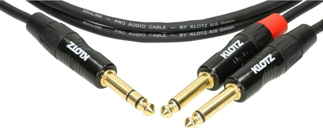 Klotz Klinke 6,3 stereo / 2 Klinke 6,3 mono 1,5 m KY1-150