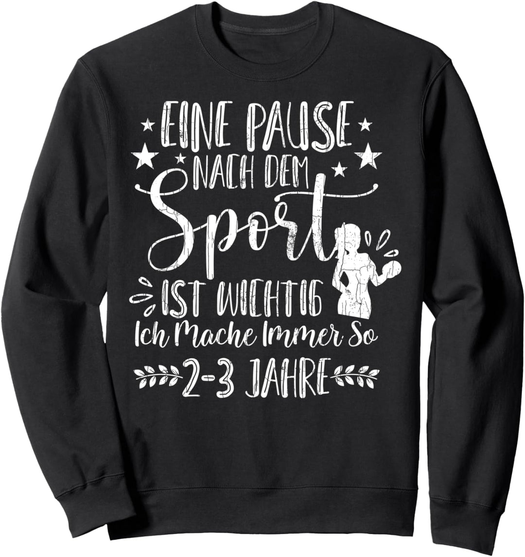 Lustiger Spruch Geschenk Fitness Faul Gym Sarkasmus Sweatshirt
