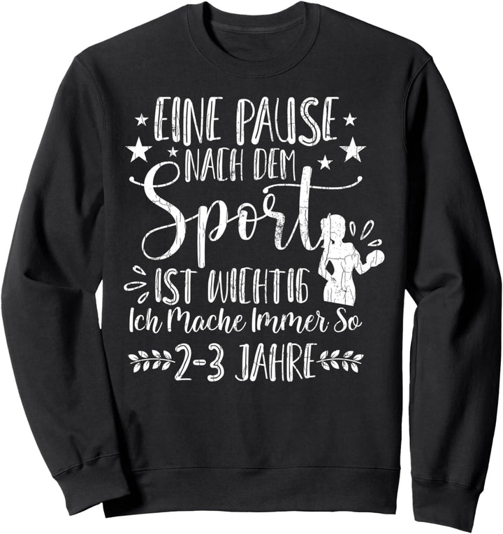 Lustiger Spruch Geschenk Fitness Faul Gym Sarkasmus Sweatshirt